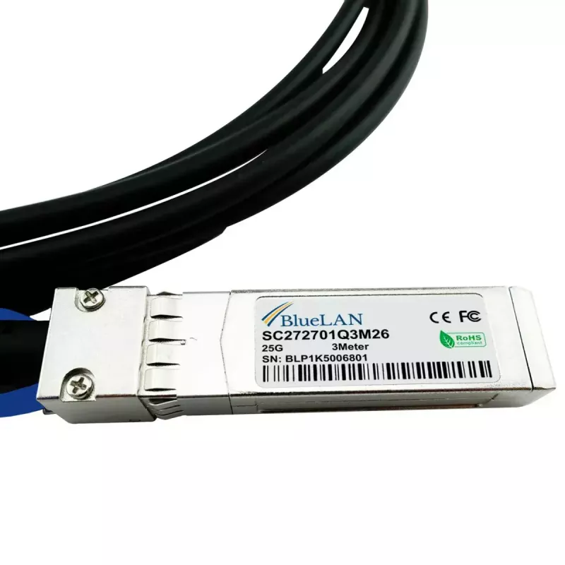 DAC kabelis BlueOptics SFP-25G-CU5M-BL SFP28 5 m juodas