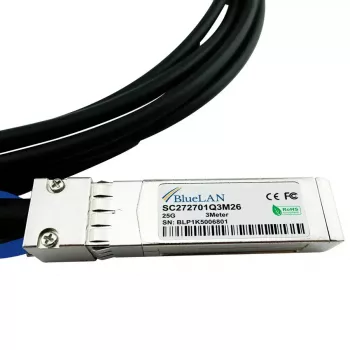 DAC kabelis BlueOptics SFP-25G-CU3M-BL SFP28 25G 3m juodas