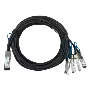 DAC kabelis BlueOptics 470-ABOS-BL 2m QSFP28 4x SFP28 juodas
