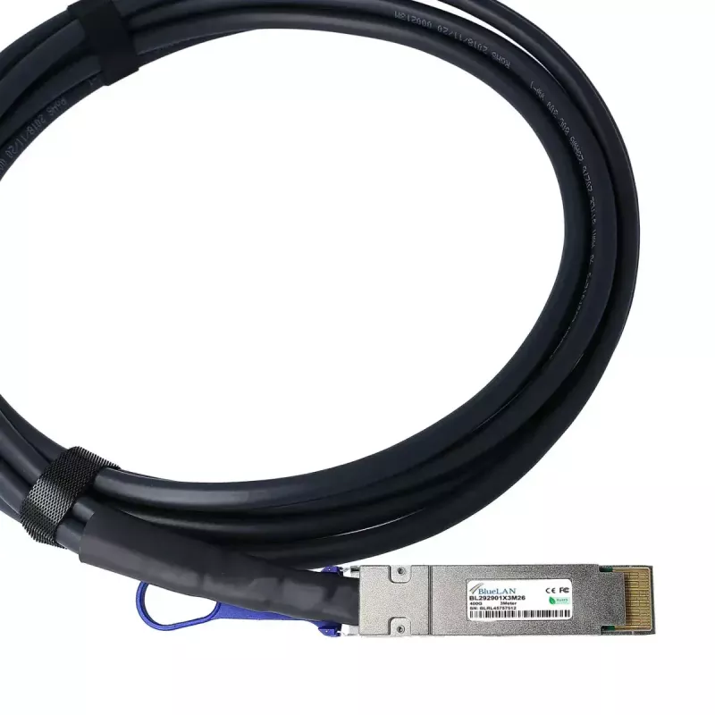 BlueOptics PAN-QSFPDD-DAC-1M-BL QSFP-DD InfiniBand 1 m juodas DAC kabelis