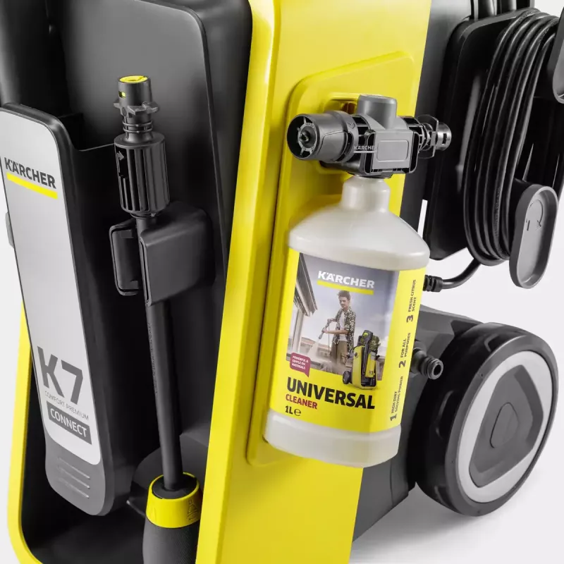 Aukšto slėgio plovimo aparatas Karcher K 7 Comfort Premium Connect — 180 bar, 600 l/h, 3000 W, PremiumFlex žarna 10 m, Bluetooth Smart