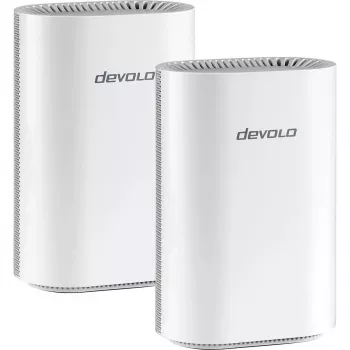 „WiFi 7“ tinklo rinkinys Devolo BE6500 2 vnt. (baltas) – dviejų mazgų tinklo sistema
