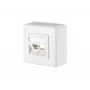 METZ CONNECT 1309150002-E sieninis dengiamasis rėmelis, 2 moduliams, grynai baltas RAL 9010