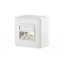 Sieninė plokštė Metz Connect 1309160002-E RJ-45 balta 85x85 mm