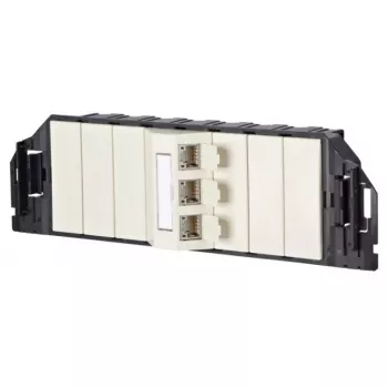 RJ-45 lizdas MetzConnect 1309310301-E juoda balta 6e kategorija