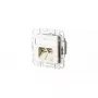 Sieninis RJ-45 lizdas BTR 130C381101-I, Cat6a, baltas