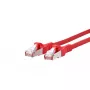Tinklo kabelis BTR NETCOM Cat6A 0,5 m raudonas