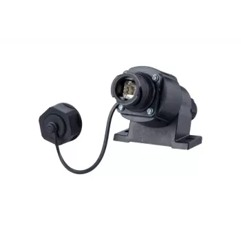 RJ-45 lizdo kištukinis lizdas METZ CONNECT 1401110012KE juodas IP67