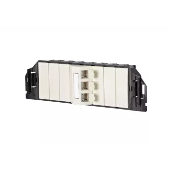 RJ-45 kištukinis lizdas BTR NETCOM 130B11S30301-E Perlų baltas