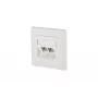 RJ-45 lizdas BTR NETCOM 130B12D21002-E baltas