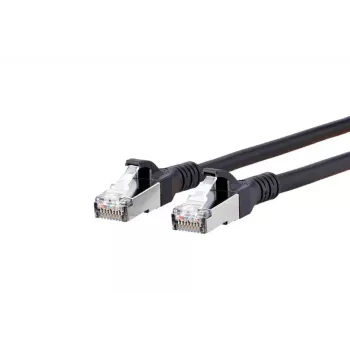 Tinklo laidas METZ CONNECT Cat6A 5m Juodas