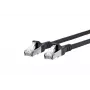 Tinklo laidas METZ CONNECT Cat6A 5m Juodas