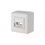 Sieninis lizdas 2 x RJ-45 METZ CONNECT 130B10D20002-E Baltas
