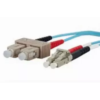 Skaidulinis optinis kabelis METZ CONNECT 151J1EOJO20E 2x SC 2x LC OM3 2 m Aqua
