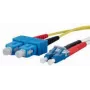 InfiniBand / šviesolaidinis kabelis METZ CONNECT 151P1EOJO10E 1 m 2x SC 2x LC geltonas