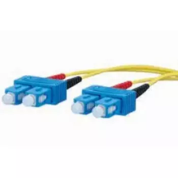 Skiemeninis šviesolaidinis kabelis METZ CONNECT 151P1EOEO10E 2x SC OS2 1 m geltonas