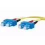 Skiemeninis šviesolaidinis kabelis METZ CONNECT 151P1EOEO10E 2x SC OS2 1 m geltonas