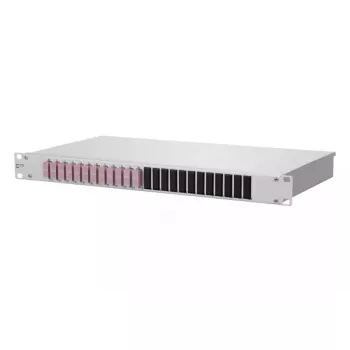 Stovo montavimo 1U panelis OpDAT BTR METZ CONNECT su SC jungtimis, aliuminis/plienas, 482,6×44,5×242,5 mm, pilka