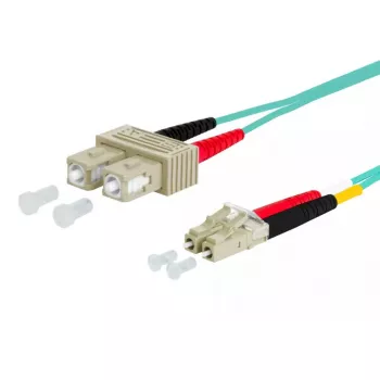 Skaidulinis optinis kabelis METZ CONNECT 151J1EOJOA5E SC LC OM3 15 m Aqua