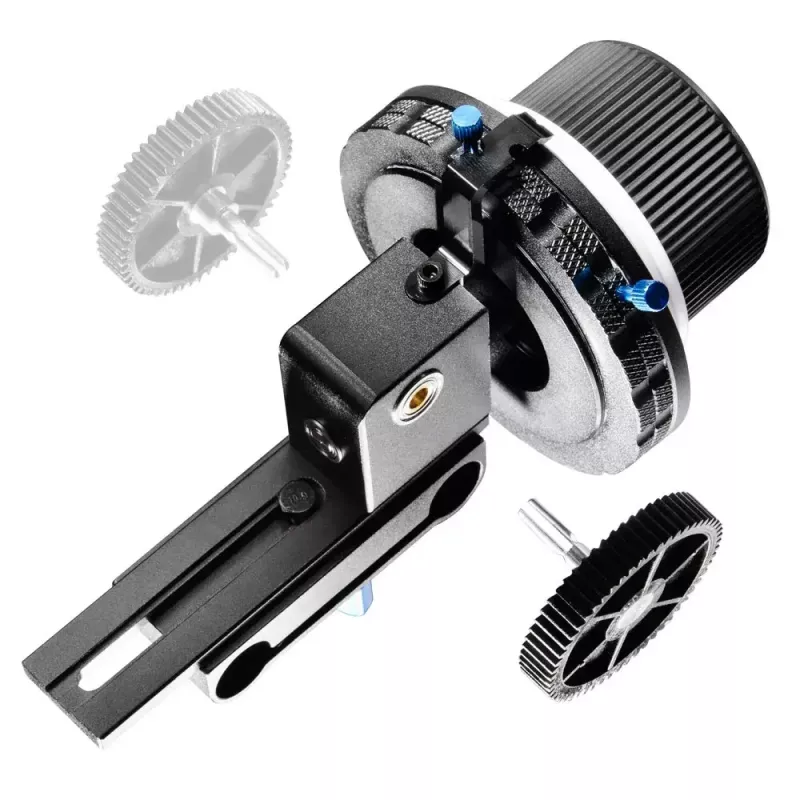 Walimex Follow Focus F3 juoda mėlyna balta aliuminis plastikas 460g