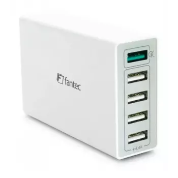 Fantec QC3-A51 Universal White AC Fast Charging – 4 USB prievadų greitasis įkroviklis