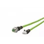 Tinklo kabelis METZ CONNECT 142M2X25020 2 m Cat6a Žalias RJ-45 M12