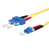 Skiemeninis šviesolaidinis kabelis METZ CONNECT 151P1EOJO25E SC LC I-V(ZN) H 2,5 m geltonas