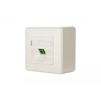 Kištukinis lizdas LC-D METZ CONNECT 1501207K1A-E Baltas