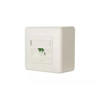Kištukinis lizdas LC-D METZ CONNECT 1501207K1A-E Baltas