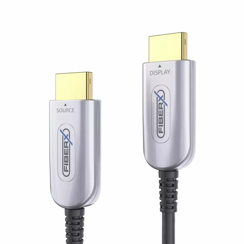 PureLink FX-I350 30m HDMI hibridinis laidas (HDMI A tipas, juodas/sidabrinis)