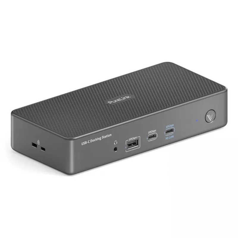 Dokavimo stotelė PureLink VL-D210DL USB 3.2 Gen 2 Type-C pilka 96W
