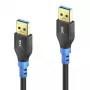 USB laidas PureLink FI-U310-010 1m USB 3.2 Gen 1 juodas mėlynas