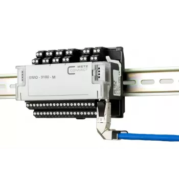 METZ CONNECT 40G RJ45 lauko kištukas pro 360 mėlynas vyriškas jungtis