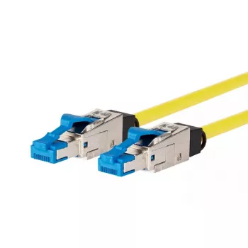Tinklo kabelis METZ CONNECT 13084H1077-E 1 m Cat8.1 S/FTP geltonas