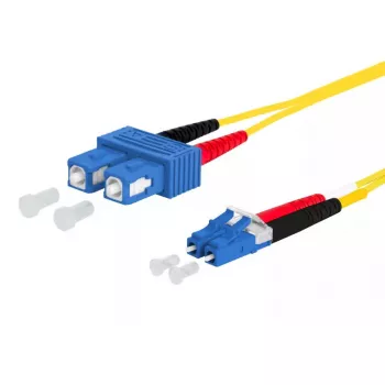 Skaidulinis optinis kabelis METZ CONNECT 151P1EOJO05E SC LC I-V(ZN) H 0,5 m geltonas