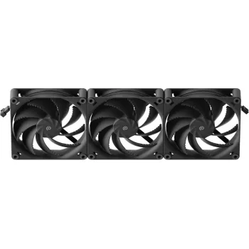 Kompiuterio korpuso ventiliatoriai HAVN H14 PWM 140 mm juodi – 3 vnt. rinkinys
