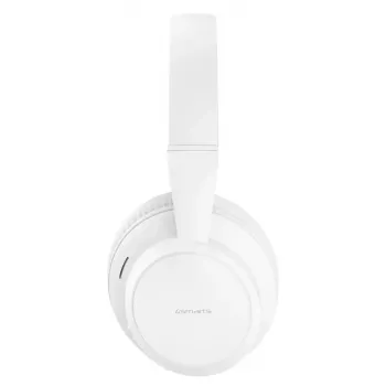 Ausinės 4smarts SkyBuds Wave – belaidės ir laidinės, Bluetooth, USB-C, uždengiančios ausis, lankeliu, 20–20000 Hz, 0,3 m laidas, Baltos