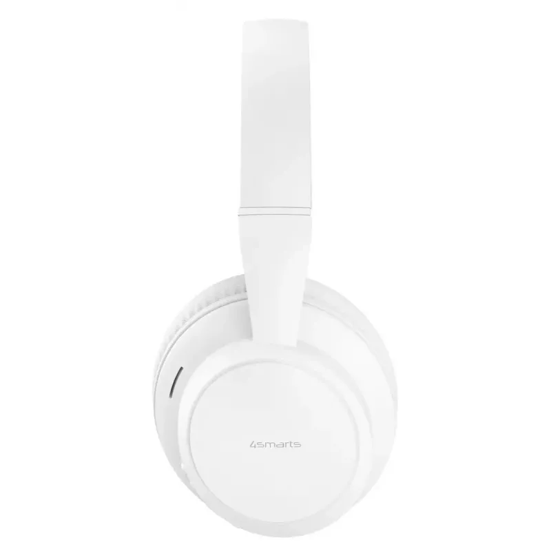 Ausinės 4smarts SkyBuds Wave – belaidės ir laidinės, Bluetooth, USB-C, uždengiančios ausis, lankeliu, 20–20000 Hz, 0,3 m laidas, Baltos