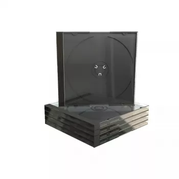 Jewel dėklas MediaRange BOX31 juodas permatomas