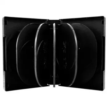 DVD dėklas MediaRange 12 diskų 39 mm Juodas