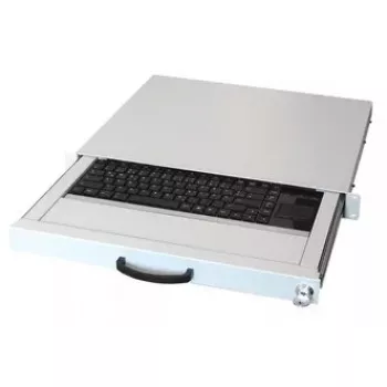 Klaviatūra AIXCASE AIX-19K1UKDETP-W USB PS/2 QWERTZ vokiška balta