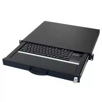 Klaviatūra AIXCASE AIX-19K1UKDETP-B USB PS/2 QWERTZ vokiška juoda