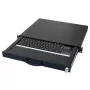 Klaviatūra AIXCASE AIX-19K1UKDETP-B USB PS/2 QWERTZ vokiška juoda