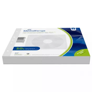 Dėklas MediaRange BOX60 2 diskams Baltas