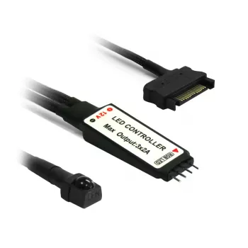Belaidis RGB LED valdiklis Nanoxia NXRGBC juodas/baltas