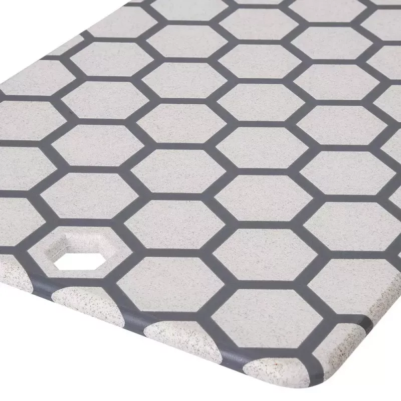 Resto Kitchenware 95402 Stačiakampė plastikinė pjaustymo lentelė Pilka Balta