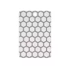 Resto Kitchenware 95402 Stačiakampė plastikinė pjaustymo lentelė Pilka Balta