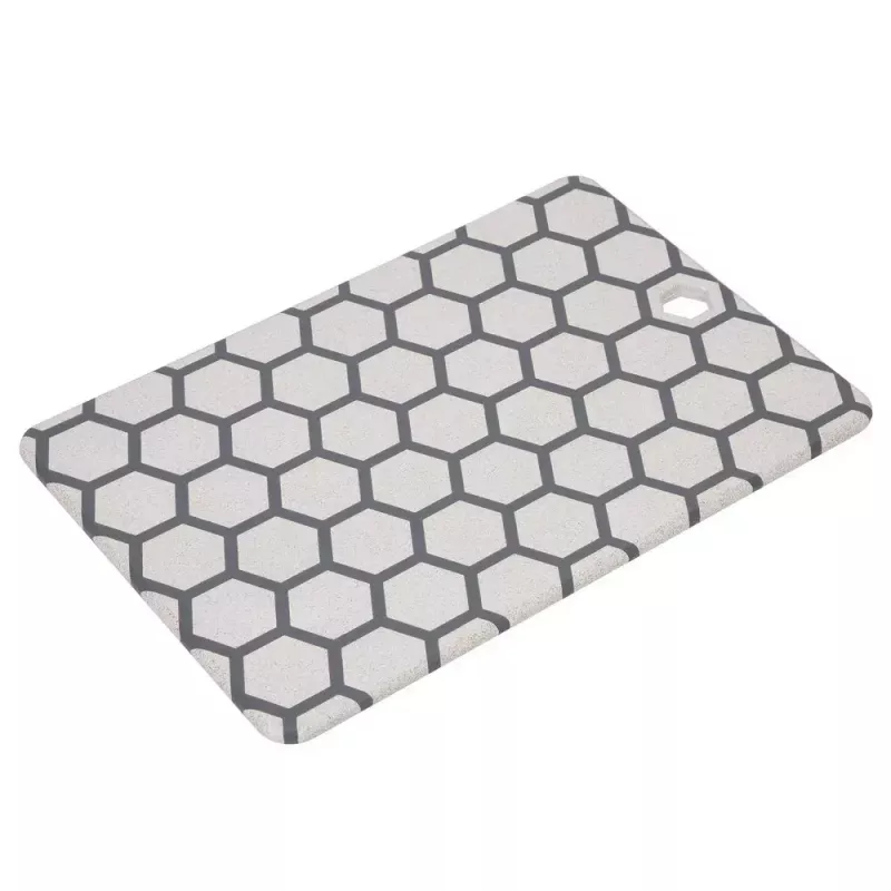 Resto Kitchenware 95402 Stačiakampė plastikinė pjaustymo lentelė Pilka Balta