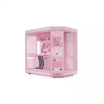 Liečiamasis ekranas HYTE Y70 Touch Display Upgrade Strawberry Milk – 14,5 colio rožinis jutiklinis ekranas