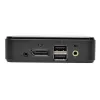 KVM jungiklis 2 prievadų DisplayPort Tripp Lite B004-DP2UA2-K, 4K@60Hz, USB klaviatūra/pelė, garsas, kabeliai
